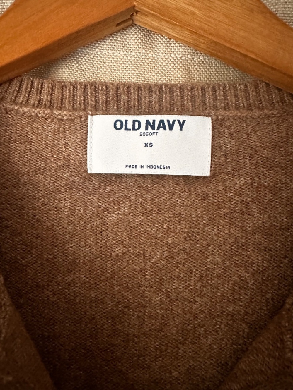 Sweet Cropped Heather Brown Cardigan Sweater From Old Navy - Picture 5 of 5